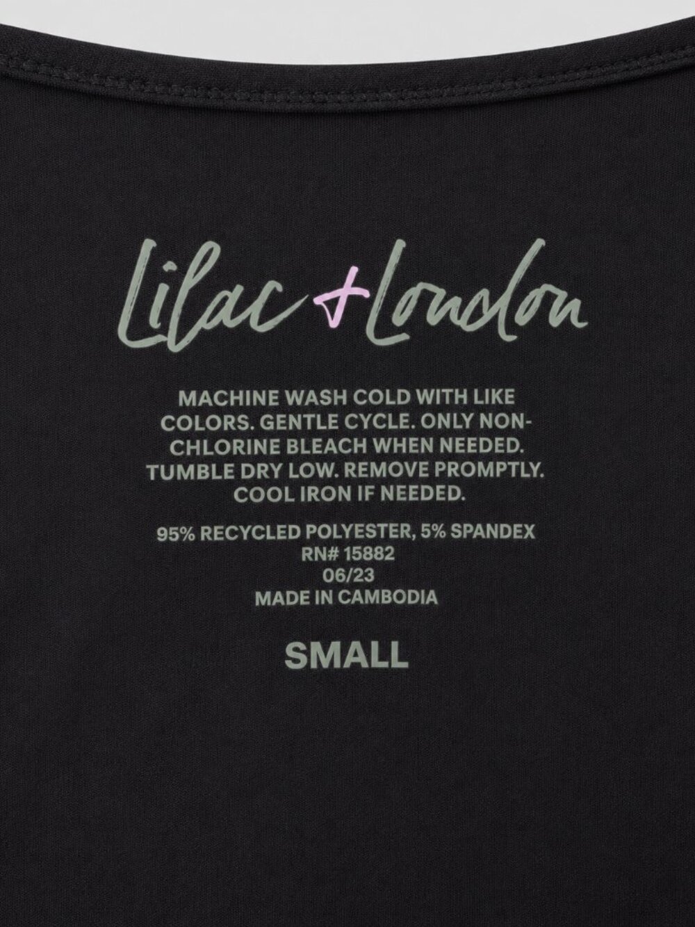 NWT Lilac + London Black Cami Dress Size Small With Pockets - Picture 4 of 4